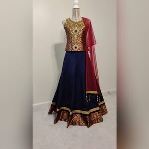 NWOT Raw silk new unuworn Indian maxi dress